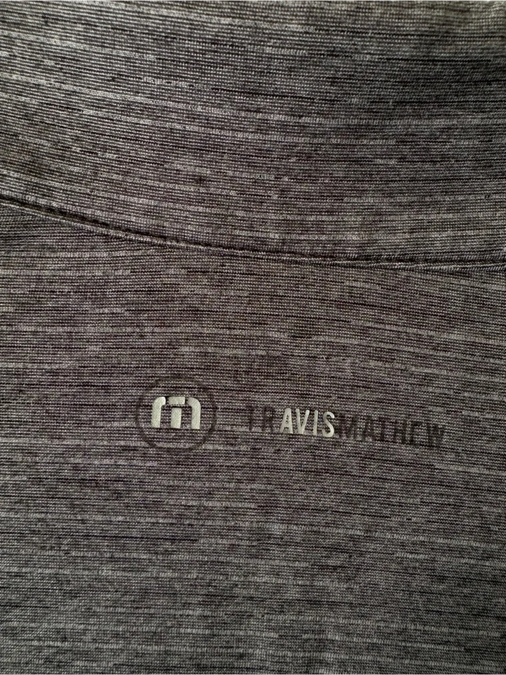 TravisMathew Heathered Charcoal Gray Quarter-Zip